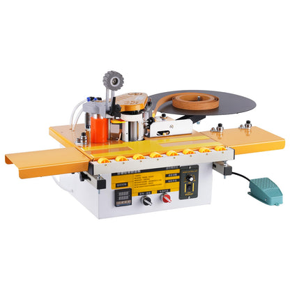 YUCHENGTECH Edge Bander Banding Machine Automatic Tape Breaking Portable Edge Banding Machine Curve Straight Edge Bander With Microcomputer Intelligent Temperature Control (110, Volts (AC))