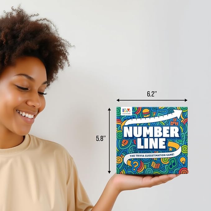 Evermade Number Line – The Trivia Party Game for Adults Families &amp Game Night That Sparks Fun Conversation &amp Clever Thinking (Over 700 Facts Ages 12+)