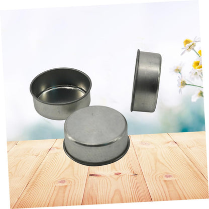 TEHAUX 10pcs DIY Iron Candlestick Tealight Tins Candle Making Jars Storage Tins for Cosmetics Elegant Practical
