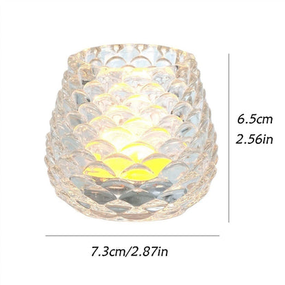 Decorative Candle Holder, Creative Pinecone Shaped Candle Cup, Exquisitely Crafted Glass Candle Holder, Aromatherapy Candle Holder, Candle Holder