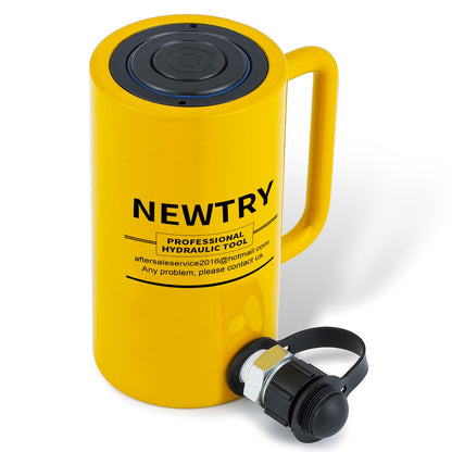 NEWTRY 20 ton Hydraulic Ram Jack Multi-Section Stroke 8”/200mm Long Type Portable Hydraulic Cylinder Industrial Lifting Jack