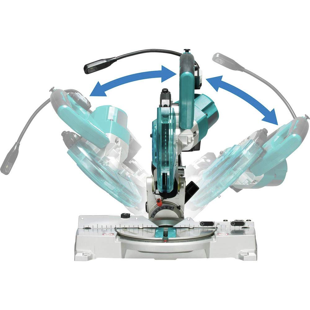 Makita XSL05Z 18V LXT Lithium-Ion Brushless Cordless 6-1/2" COMPACT Dual-Bevel Compound Miter Saw with Laser, TOOL Only