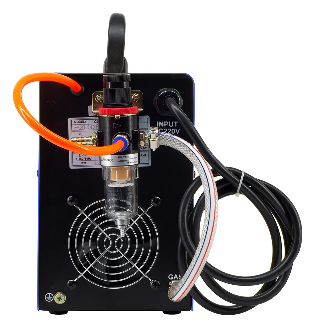 Plasma Cutter 55Amp PLC55 Dual Voltage Plasma Cutting Equipment 110V / 220V, IGBT DC Inverter Portable Air Plasma Cutter Machine 1/2 Inch Clean Cut Intelligent Digital Display (110/220V)