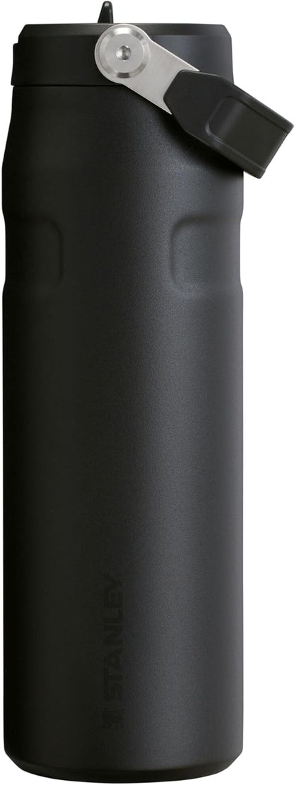 Stanley IceFlow 24 OZ Water Bottle - Insulated Stainless Steel | Lightweight, Leak-Resistant, BPA-Free | Black