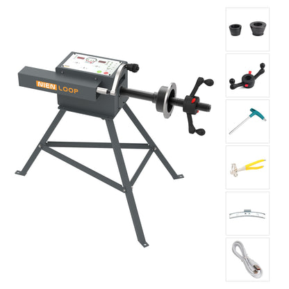 Nienloop Simple Wheel Balancer Machine, with Automatic Measurement Gauge, for Wheel Balancing, Manual Operation, Charged by USB