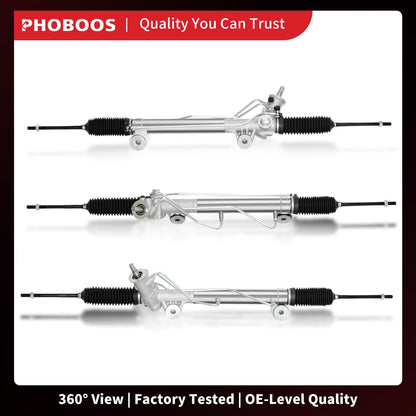 PHOBOOS Hydraulic Power Steering Rack and Pinion Assembly Compatible with Chevrolet Silverado 1500 & GMC Sierra 1500 Classic, 1999-2007, New Unit, Leak-proof, Direct Bolt-On Fit, Ref. 97-1000