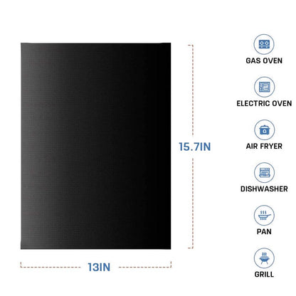 Large Oven Liners，5 PACK Heavy Duty Teflon Oven Liners,BBQ Grill Mats for Bottom of Oven for Gas, Electric and Fan Assisted Ovens，Baking Mat, Oven Protector Sheets，Reusable