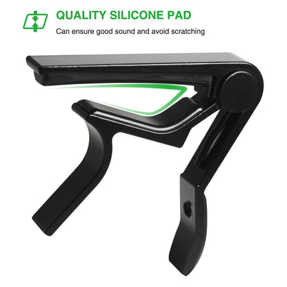 Guitar Capo, 6-String Acoustic & Electric Guitar Capo,Capo for acoustic guitar(Black)
