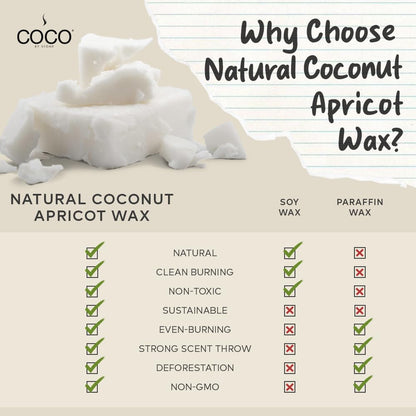COCO by Stone 6.5oz Candle, Coconut Apricot Wax Candle for Home (Black Currant) Home Fragrance Products, 1 Wick, Enhance Indoor Aroma, Vegan & Cruelty-Free, Clean Burning and Hand Poured