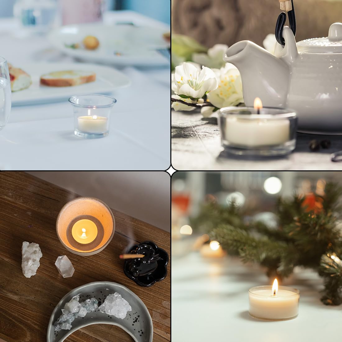 36PCS Pure Beeswax Tealight Candles, Natural Scent, Clear Cup,White