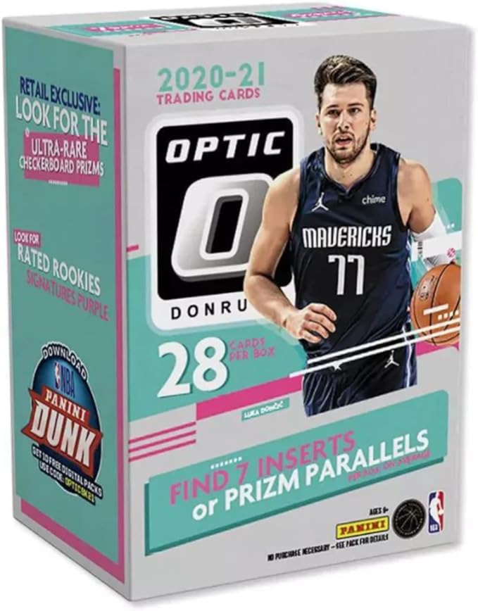 2020-2021 Donruss Optic Basketball Blaster Box - 28 Trading Cards per Box