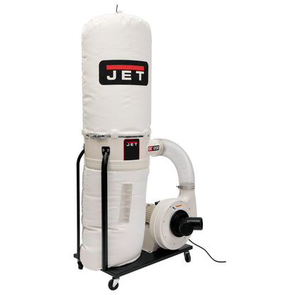 JET Vortex Cone Dust Collector, 30-Micron Bag Filter, 2 HP, 230V 1Ph (Model DC-1200VX-BK1)