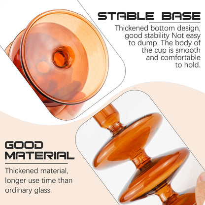 Clear Taper Candle Holders Glass Candle Stick Holder Modern Candle Holders for Tapered Candlesticks Wedding Reception Centerpieces Christmas（Brown）