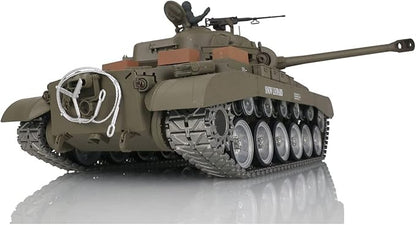TOUCAN RC HOBBY US in Stock Henglong 1/16 7.0 Customized M26 Pershing RTR RC Tank 3838 Metal Tracks Wheels BB Airsoft That Shooting BB Bullets