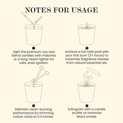 M&SENSE Natural Soy Candle| Vanilla Sandalwood | 5.3 oz | Mini Spring Scented Candles for Relaxation,Meditation, Home Décor | for Bedroom, Office, Party Small