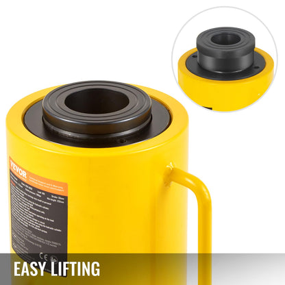 Vevor 60T 2 Inch Hydraulic Cylinder Jack Hollow Single Acting Hydraulic Ram Cylinder 50mm Hydraulic Lifting Cylinders for Riggers Fabricators (60T 2 Inch Hollow): Industrial & Scientific