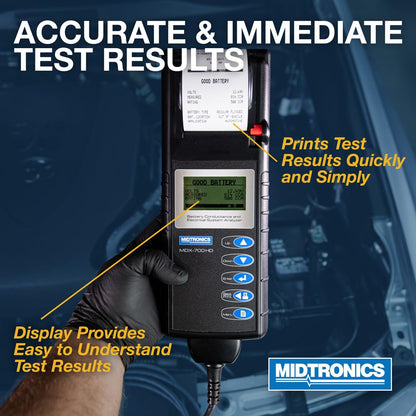 Midtronics - 6V & 12V Heavy-Duty Battery & Electrical System Analyzer w/Printer-MDX 700P HD - Heavy-Pack Testing for 12V to 24V Fleet Applications