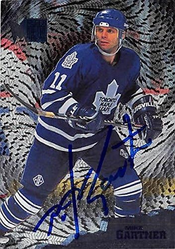 Sports Memorabilia Autograph Warehouse 302388 1996 Mike Gartner Autographed No.142 Hockey Card - Toronto Maple Leafs