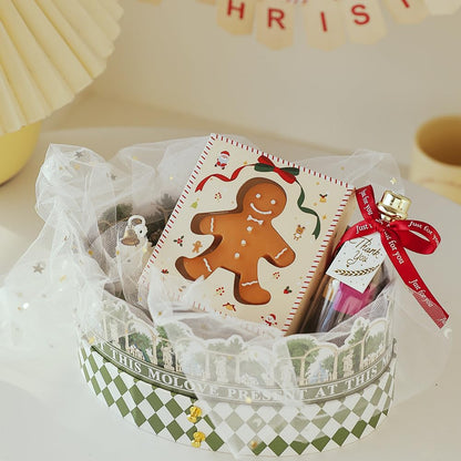 3 Pack Gingerbread Man Shaped Scented Candle, Aesthetic Aroma Soy Wax Christmas Decorative Candle, for Prefect for Christmas Eve Party Decoration and Gift