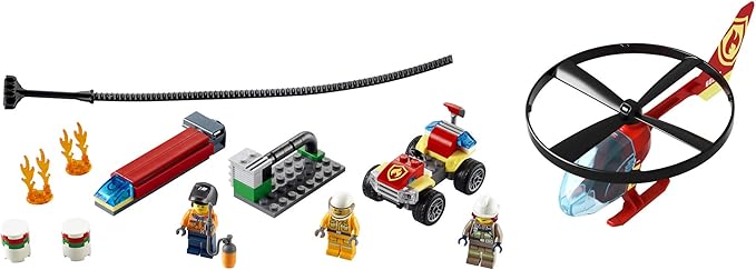 LEGO City Fire Helicopter Response 60248 Firefighter Toy Fun Building Set for Kids (93 Pieces)
