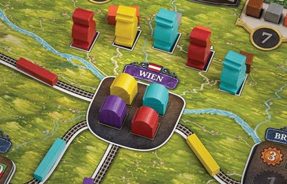 Capstone Games Imperial Steam Strategy Board Game for 2 to 5 Players Heavy Economic Railroad with Worker Placement Route Building Industrial Expansion &amp Resource Optimization | Ages 12+ | 120 M