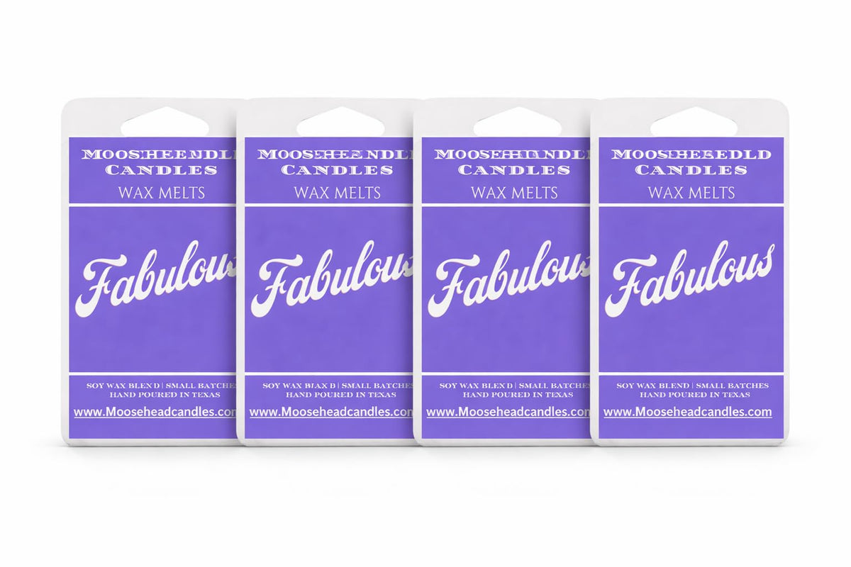 Moosehead candles Fabulos Scented Wax Melts (4 Pack) – Fresh Floral Citrus Home Fragrance, Long-Lasting, Clean Scent, Eco-Friendly, Supports Animal Rescue