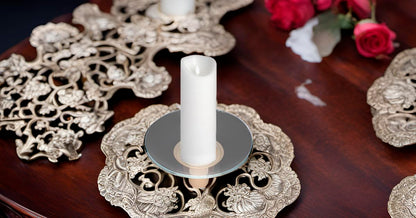 Biedermann & Sons Candle Bobeches (Set of 12), Deep Clear Glass Drip Protectors, 2.75 Inch Diameter, Fits 7/8 Inch Taper Candles, Candle Wax Catcher Rings for Candlesticks and Table Decor