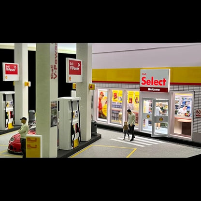 1/64 Scale Mini Building Scene Model (Cars Figures Not Included)