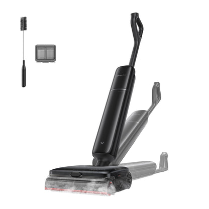 DREAME Aero Pro Steam Wet Dry Vacuum Mop, 392℉ Steam Cleaning, 28kPa Suction, 3.88in Ultra-Slim Vacuum Mop Combo, 0 Hair Tangle for Pet Owner, Heated Brush Wash, Hot Air Drying, Up to 70min Runtime