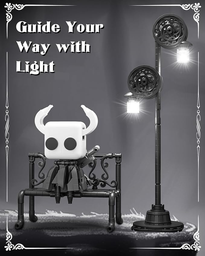 Knight Figure Building Toys Popular Game Knight Merch Building Set with Light Birthday for Adult and Kids Compatible with Lego 370 PCS