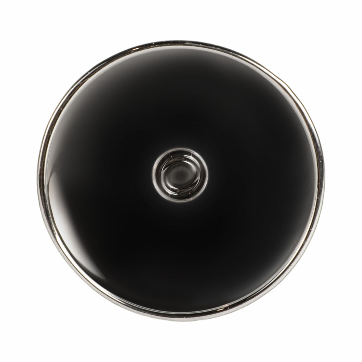 Glass Taper Candle Holder - Candle Holder for Sculptural Candlelight - Dining Room Table Decor or Mantel Display - Modern Disc and Sphere Design Accent, Home Decor – 11", Black