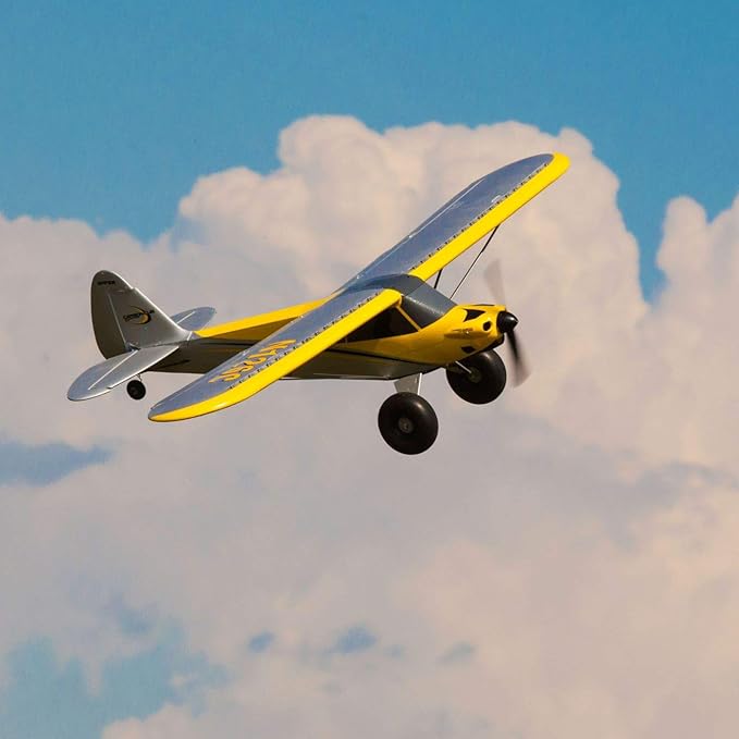 HobbyZone RC Airplane Carbon Cub S 2 1.3m Ready-to-Fly (Transmitter Battery and Charger Included) with Safe HBZ32000 Yellow MultiUnisex Adult