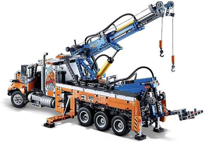 Lego 42128 Technic Heavy-Duty Tow Truck with Crane Toy for Boys &amp Girls with Mechanical Functions Model Building Set Engineering for Kids Series