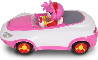 Sonic The Hedgehog Sonic Team Sonic Racing RC: Amy Rose - NKOK (683) 1:28 Scale 2.4GHz Remote Controlled Car 6.5' Compact Design Officially Licensed Sega Battery Powered Ages 6+