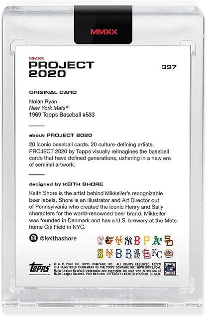 Topps Project 2020 Card 397-1969 Nolan Ryan by Keith Shore