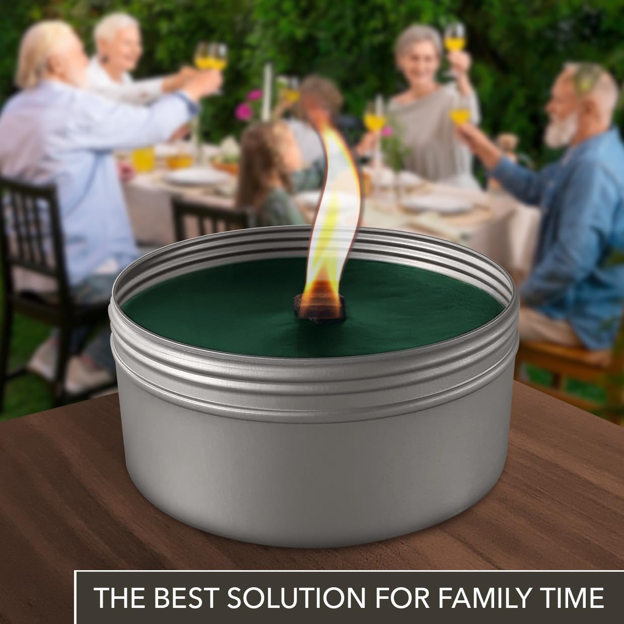 Outdoor Decorative Candle - Paraffin Candle - Unscented Candles - Outdoor Candle in Metal Cup - Natural Warm Light - Outdoor Light - Relax - Decoration - Idea for Birthday - Wedding - Party