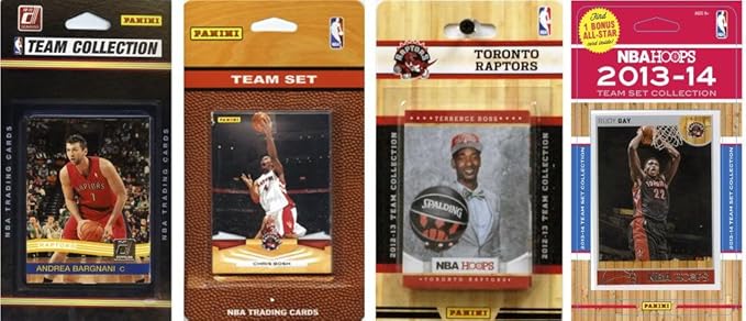 NBA Toronto Raptors 4 Different Licensed Trading Card Team Sets