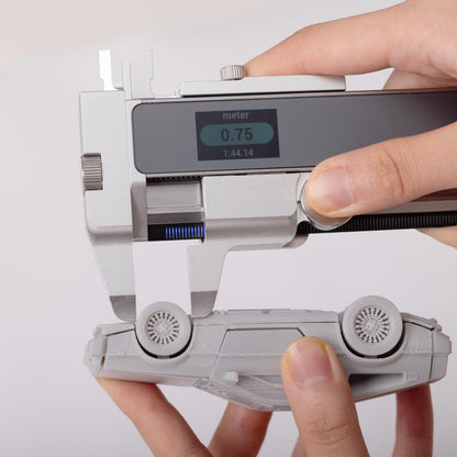 NeoRuler Digital Caliper Kit Premium Combo, 12 inch NeoCaliper Measuring Tool, ±0.1mm Accuracy, 93 Built-in US Imperial, Metric Scales, Infinite Customized Scales for 3D Printing/DIY Measurment
