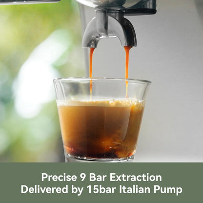 Gevi EzBru 1000 58mm Commercial Espresso Machine | PID & NTC Temp Control, 4 Adjustable Shot/Temp, Powerful Steam Wand & Barista Kit for Home & Café