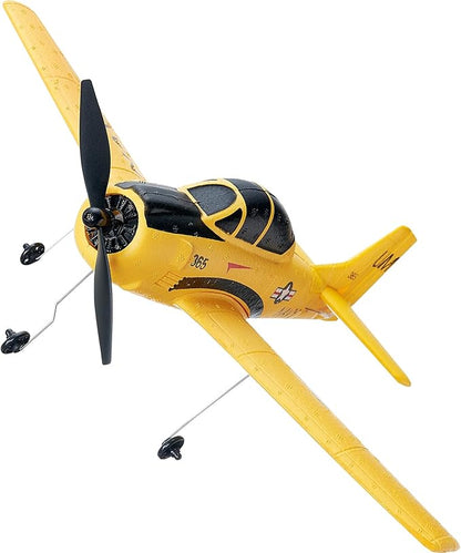 VEVOR RC Plane 2.4GHZ 4 Channel RC Airplane with 6-Axis Gyro Stabilizer&amp2 Batteries Ready to Fly T28 Trainer Aircraft Plane Toy RC Glider for Adults Kids Beginners Boys Birthday/Xmas Child Gift