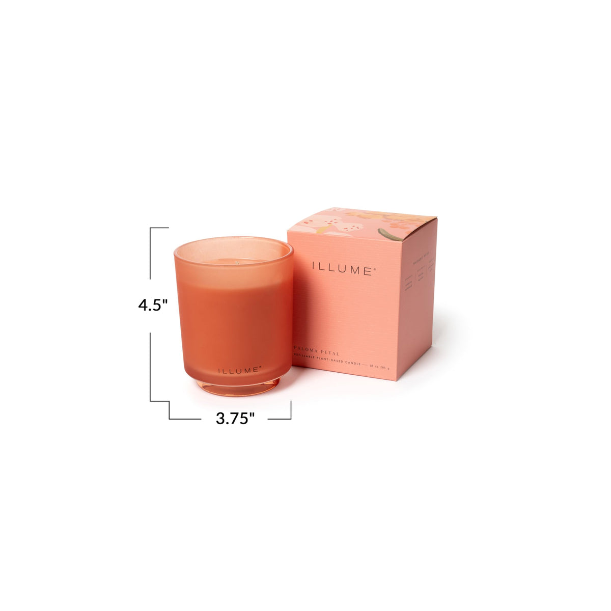 Illume Beautifully Done Essentials Paloma Petal Boxed Glass Scented Soy Candle