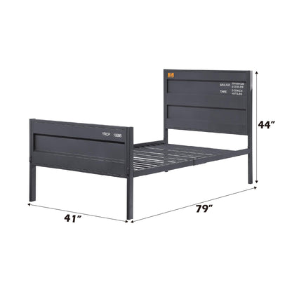 Acme Cargo Twin Panel Kids Bed in Gunmetal