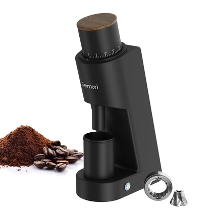 Burr Coffee Grinder,Wirsh Electric Single Dose Coffee Grinder Geimori GU38 with 38mm 6-Core Conical Burr,Stepless Adjustment for Espresso,Drip,French Press,Cold Brew,Bellows Included.