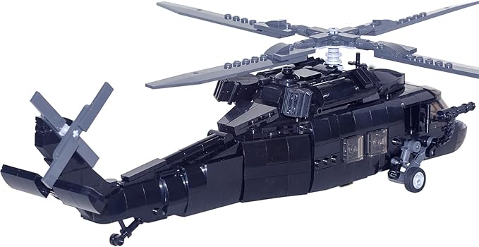 UH60 Black Hawk Helicopter Model Military Plane Building Blocks Set (660 Pieces) for Army Airplane Lovers Kids (8+Years) and Adults