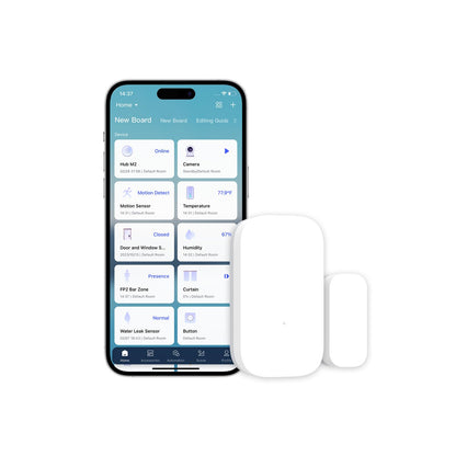 Aqara Zigbee Door and Window Sensor, Wireless Mini Contact Sensor, Home Automation, Requires Aqara Hub, Zigbee Connection, Kid Safety, Compatible with Apple HomeKit, Alexa, Works with IFTTT