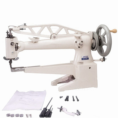 YEQIN 2973 Cylinder Long Arm Patcher Sewing Machine Shoe Leather Boots Repair Machine-Long Arm-460mm (Table Stand Motor Not Included)