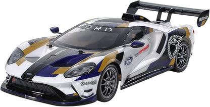 TAMIYA 58689 1:10 Ford GT Mk.II 2020 (TT-02) Remote Controlled Car RC Vehicle Making Assembly Kit Model Unisex AdultMulticoloured