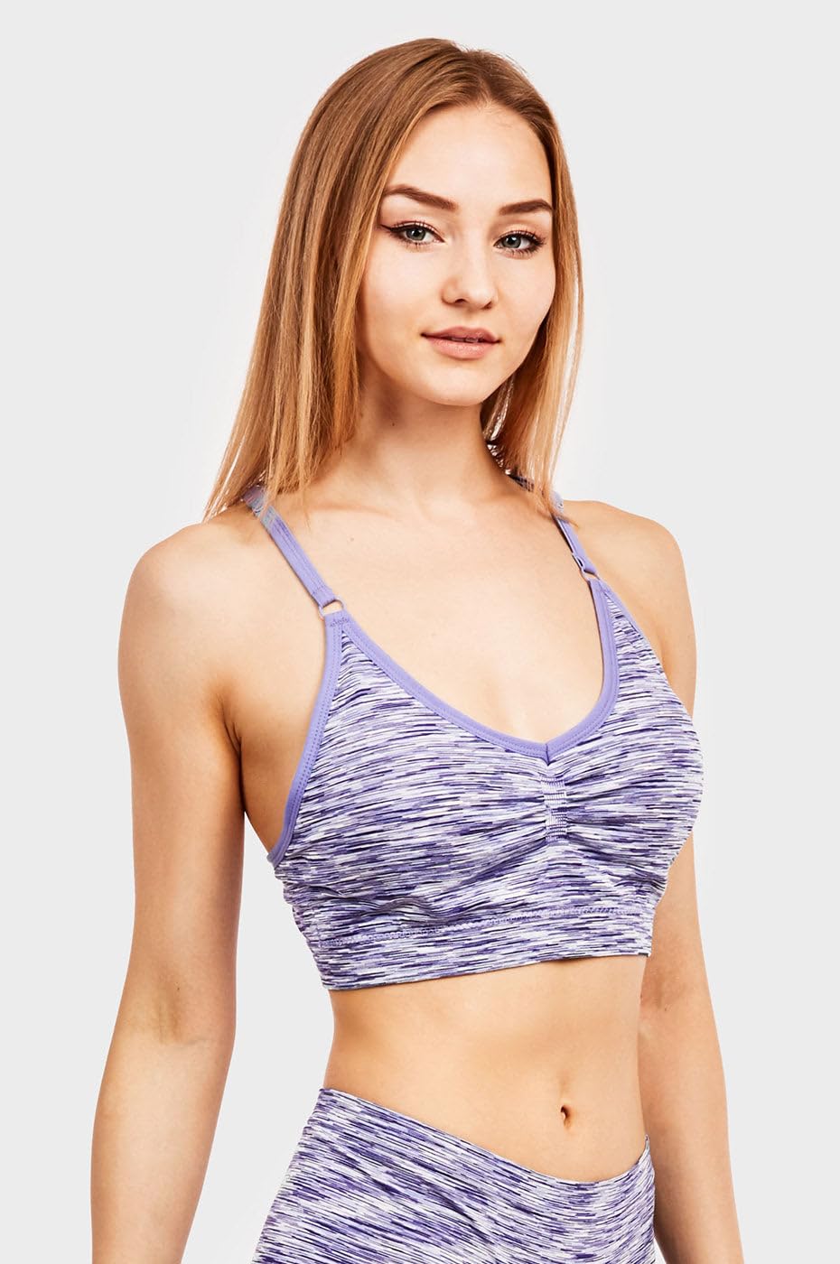Women's Bras, Comfortable Yoga Tube Bralette Sports Bra, Free Size - Pack of 6 (BR0252SP1)