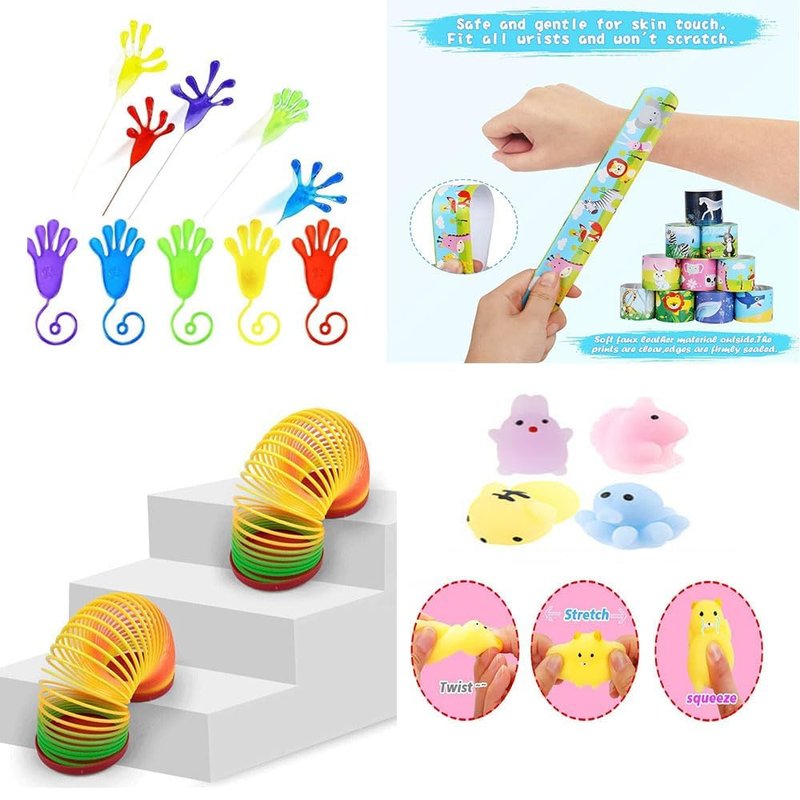 KADINOY Party Favors, Pinata Stuffers Treasure Box Toys for Classroom 60 pcs Goodie Bags Stuffers for Kids Easter Basket Fillers Prize Box Toys for Birthday
