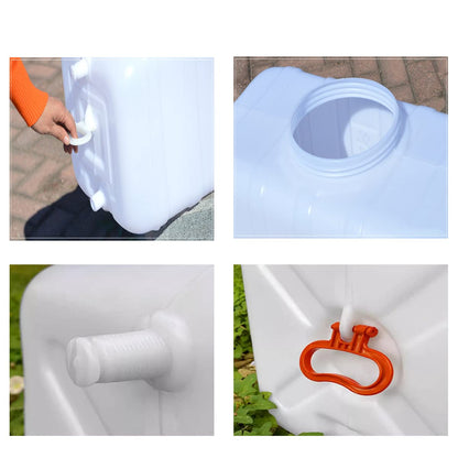 SXKJDM Large Plastic Water Storage Tanks Emergency Water Storage 50L/80L/110L/200L Camping & Hiking Water Storage Water Container Multifunctional Water Tank(Size:80L/21gallon)
